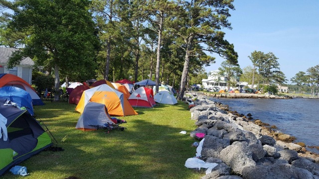 Tents Along the Shore